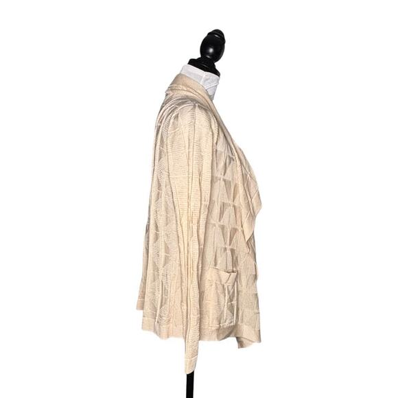 Missoni Waterfall Open Drape Cardigan Cream Size Small (40) - Picture 5 of 10